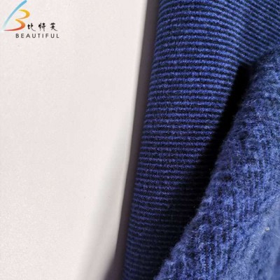 wholesales 100% polyester cationic polar fleece fabric stripe design for garment